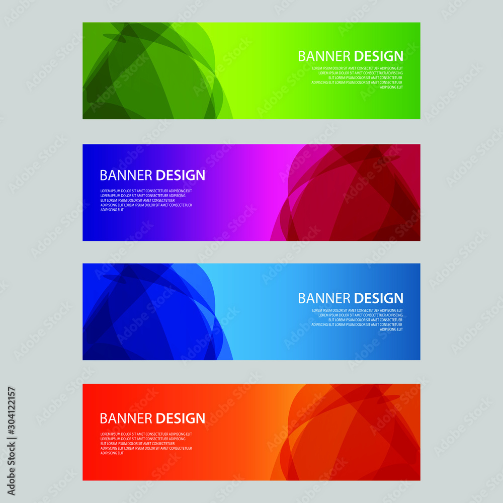 Vector Abstract design banner web template Vector Abstract design banner web template
