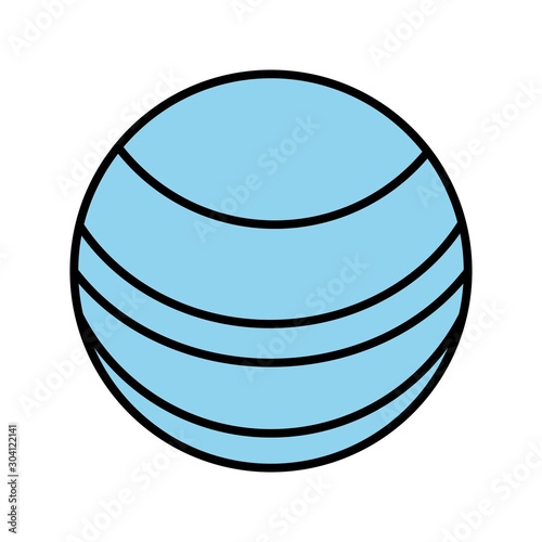 Neptune Icon Isolated On Abstract Background