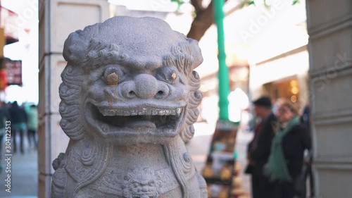 Chinese statue in China Town  San Francisco
