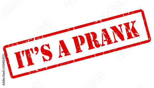 Its a prank vector stamp