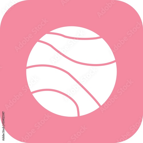 Venus Icon Isolated On Abstract Background