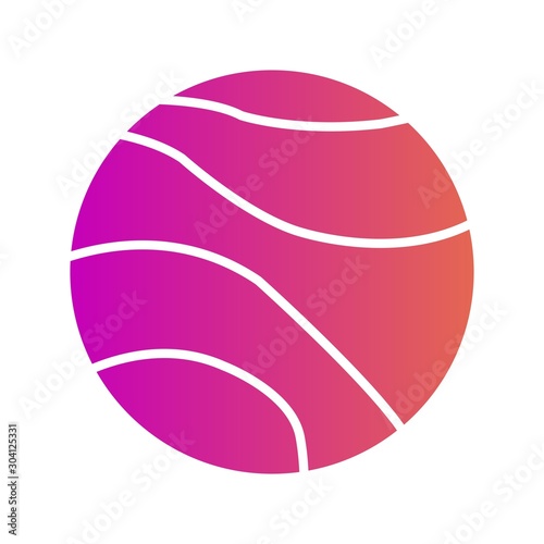 Venus Icon Isolated On Abstract Background