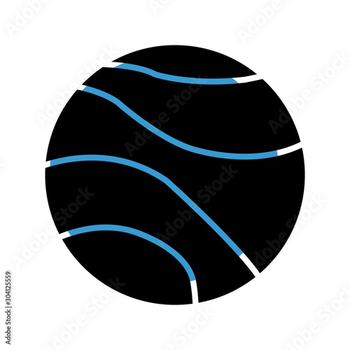 Venus Icon Isolated On Abstract Background