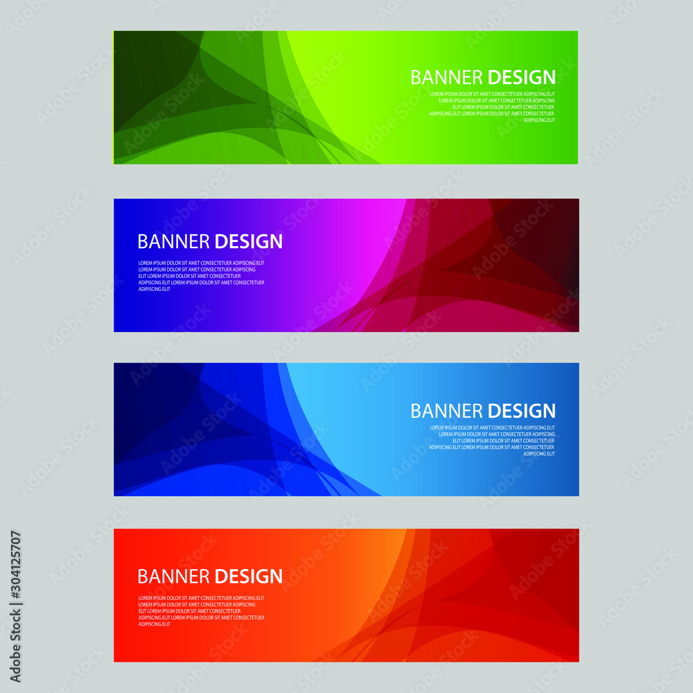 Vector Abstract design banner web template Vector Abstract design banner web template