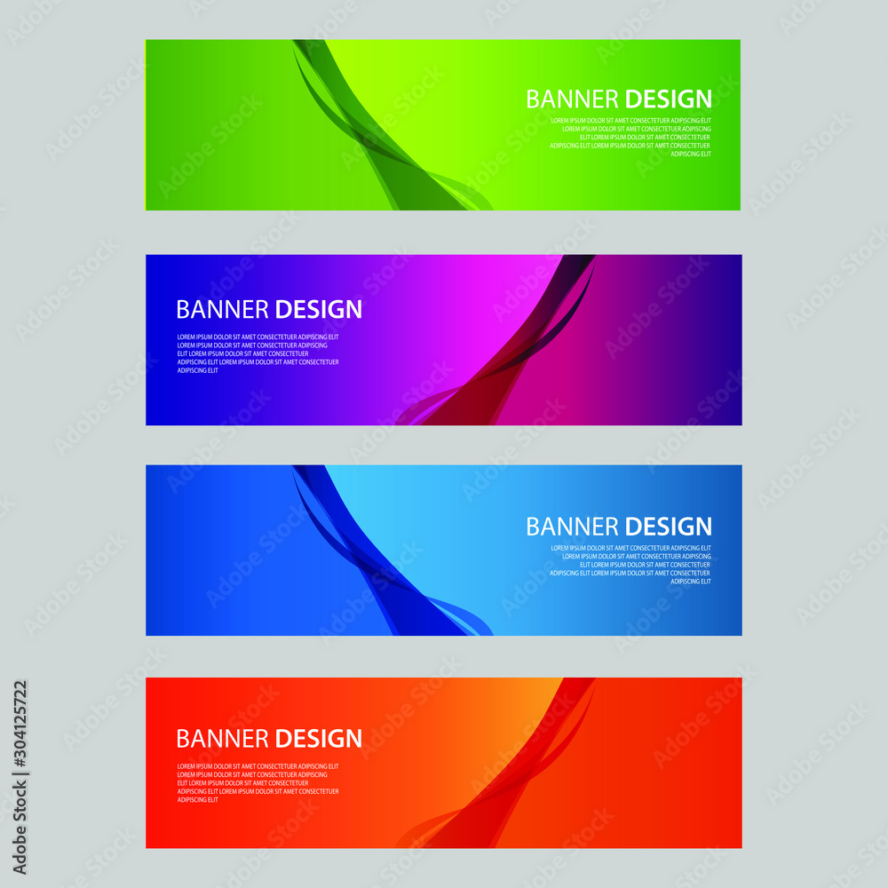 Fototapeta premium Vector Abstract design banner web template