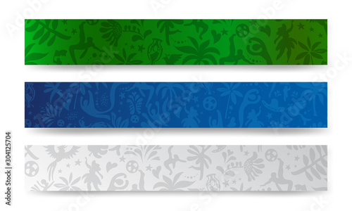 2024 Soccer International competition Championship Conmeball Copa America São Paulo Rio Brazil flag color banner sport football element soccer ball goal player carnival dancer pattern Kids Camp vector