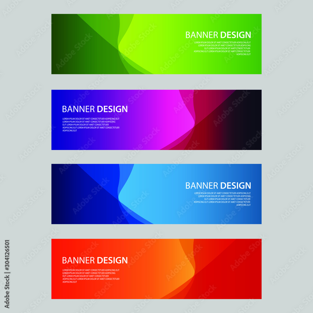 Vector Abstract design banner web template Vector Abstract design banner web template