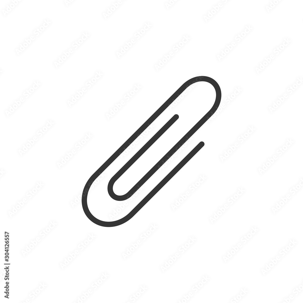 Paper Clip Icon Vector Illustration 