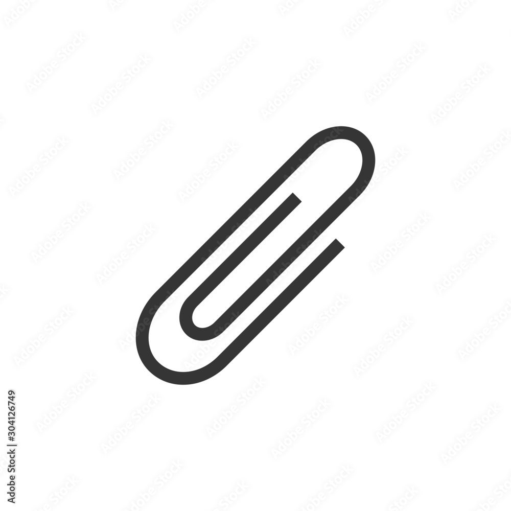 Paper Clip Icon Vector Illustration 