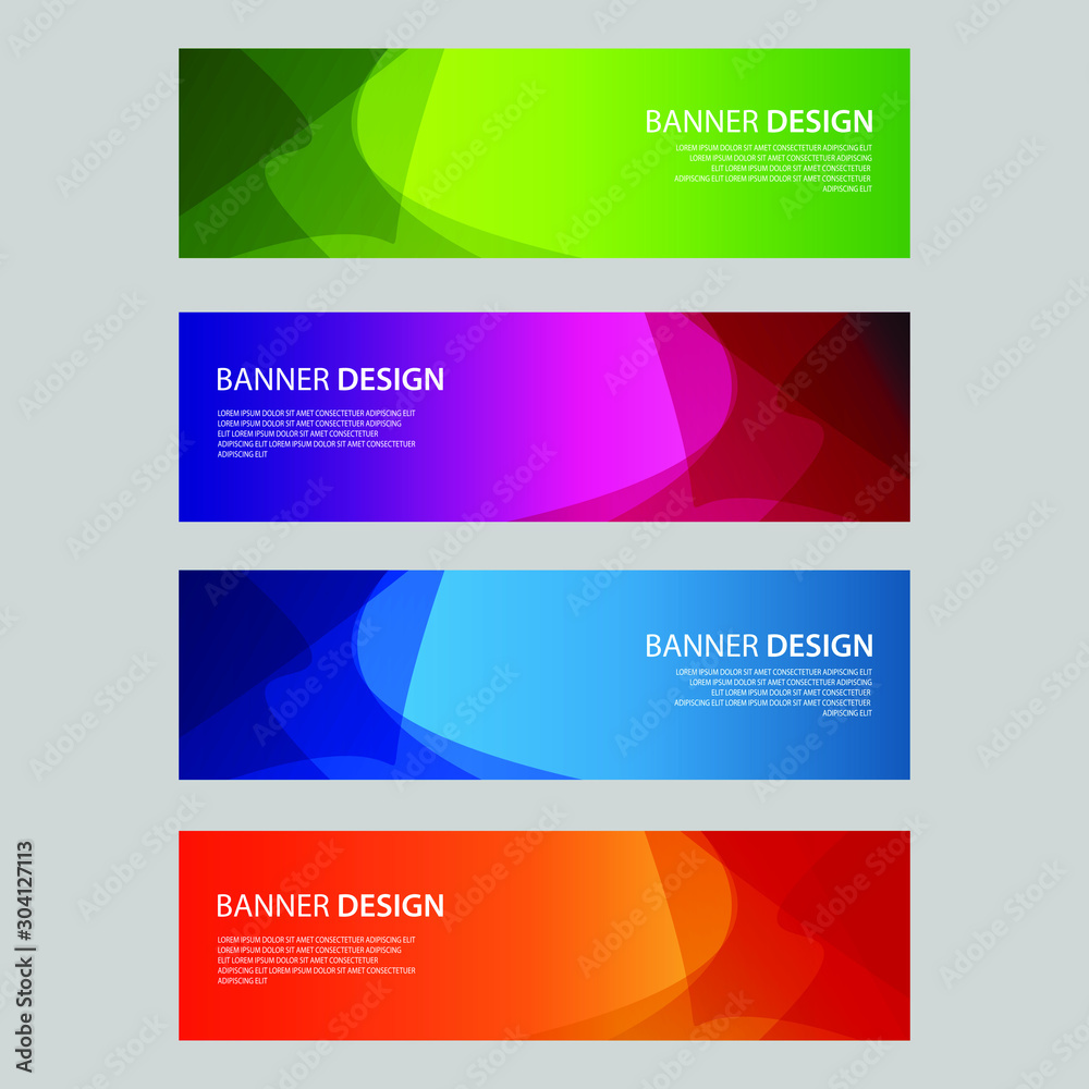 Vector Abstract design banner web template Vector Abstract design banner web template