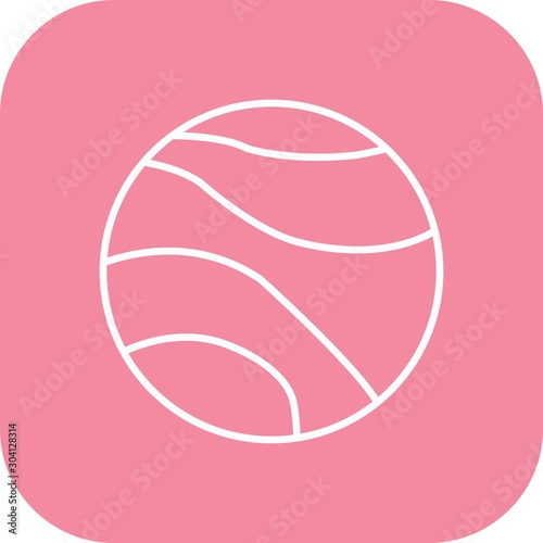 Venus Icon Isolated On Abstract Background