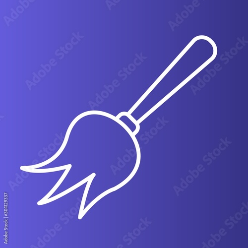 Duster Icon Isolated On Abstract Background