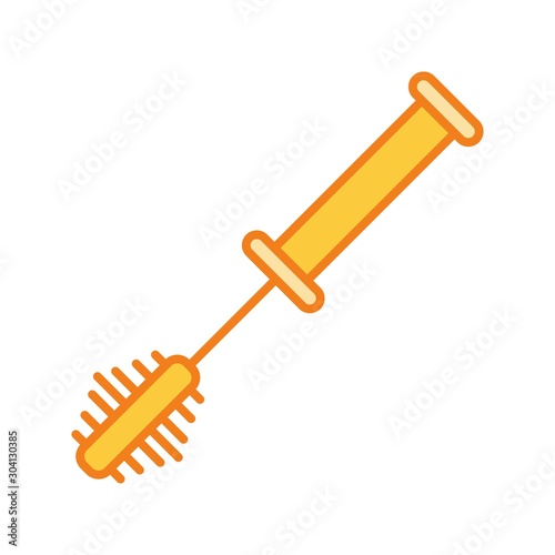  Toilet Brush Icon Isolated On Abstract Background