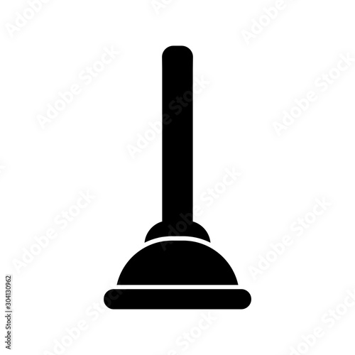  Plunger Icon Isolated On Abstract Background