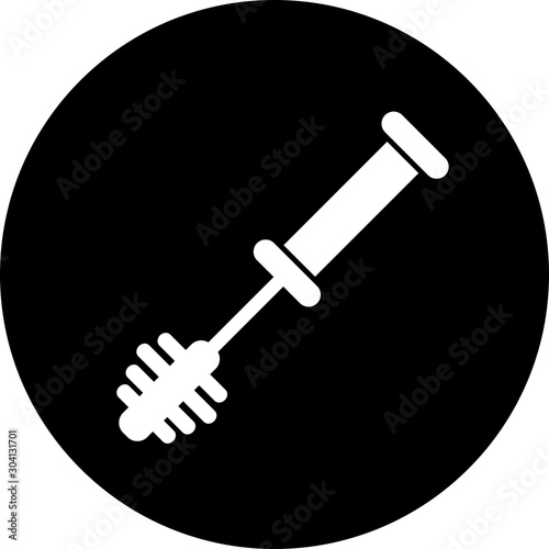  Toilet Brush Icon Isolated On Abstract Background