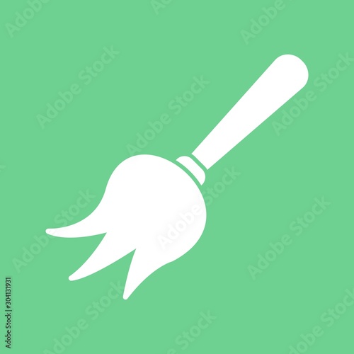 Duster Icon Isolated On Abstract Background