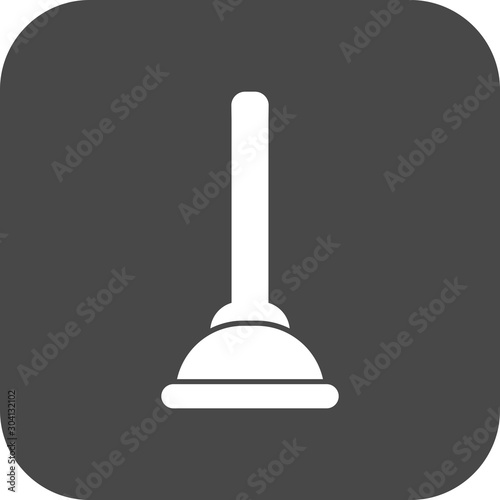  Plunger Icon Isolated On Abstract Background