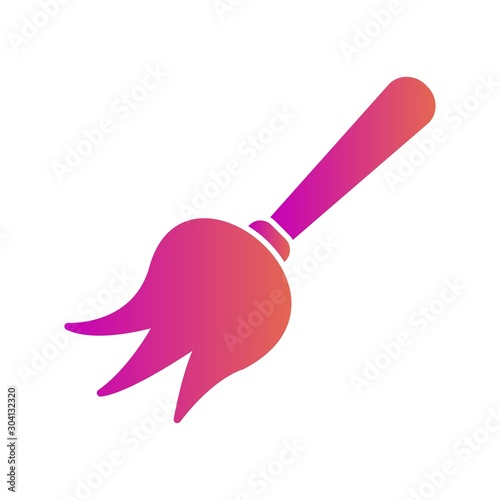 Duster Icon Isolated On Abstract Background