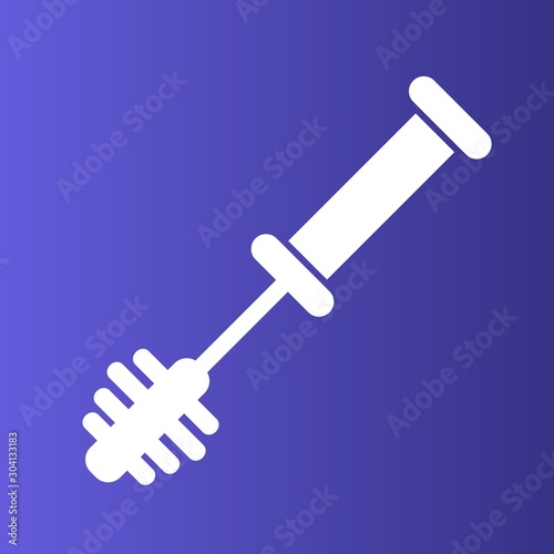  Toilet Brush Icon Isolated On Abstract Background