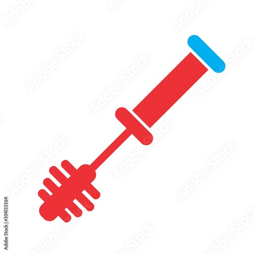  Toilet Brush Icon Isolated On Abstract Background