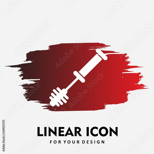  Toilet Brush Icon Isolated On Abstract Background
