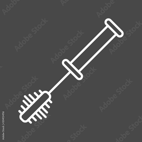  Toilet Brush Icon Isolated On Abstract Background