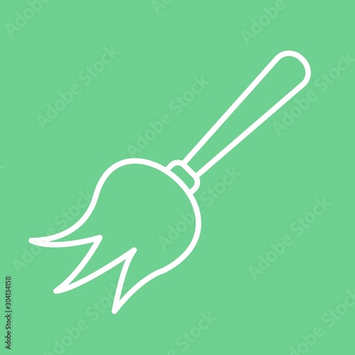 Duster Icon Isolated On Abstract Background
