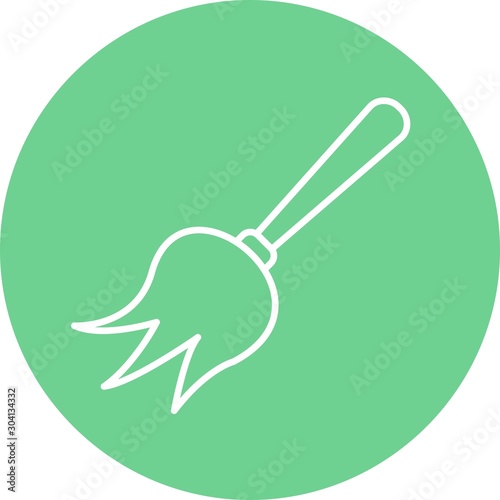 Duster Icon Isolated On Abstract Background