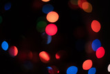 Christmas bokeh background with Christmas lights out of focus, Colorful bokeh