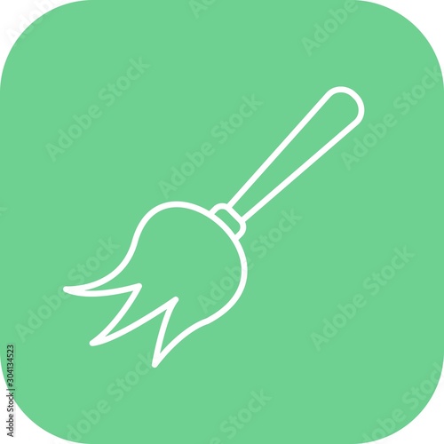 Duster Icon Isolated On Abstract Background