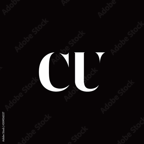 CU Logo Letter Initial Logo Designs Template