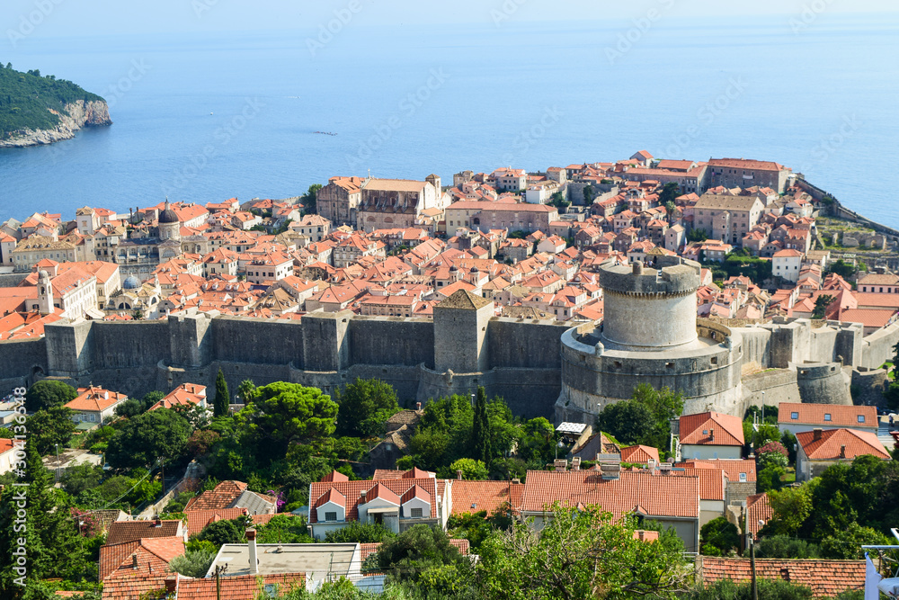 The Dubrovnik cityscape.