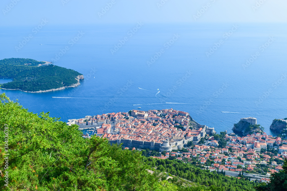 The Dubrovnik cityscape.