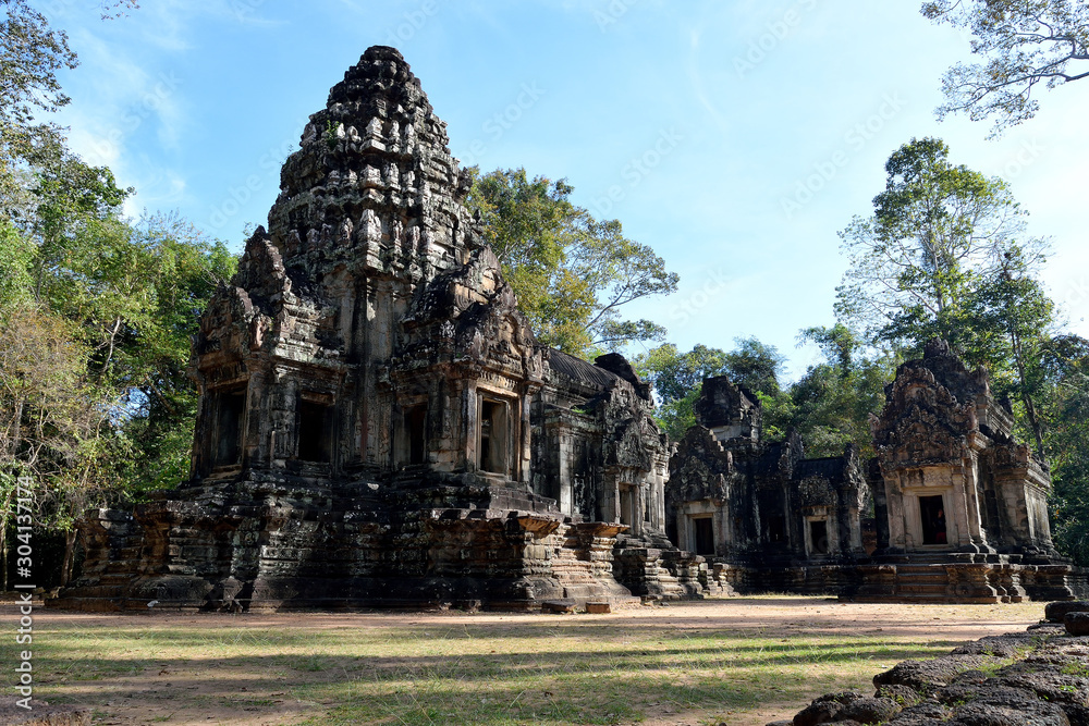 Temple in the Angkor complex, Siem Reap, Cambodia.