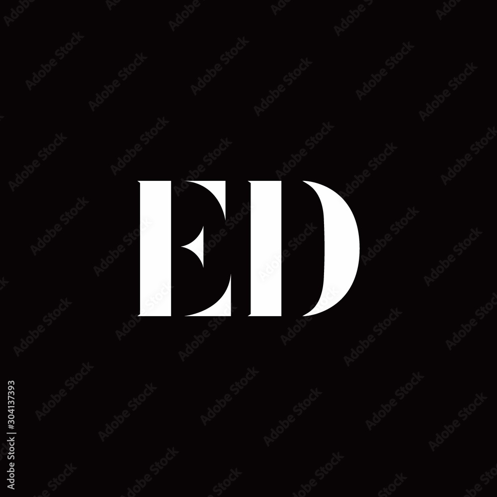 ED Logo Letter Initial Logo Designs Template ED Logo Letter Initial Logo Designs Template