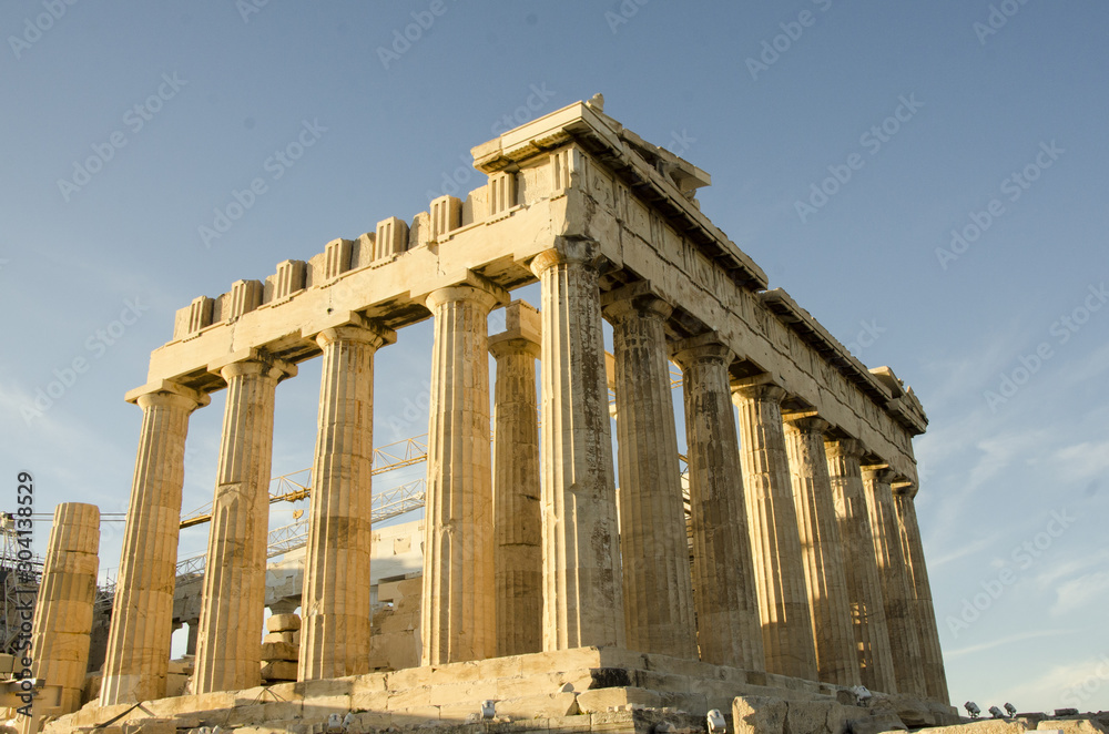 Fototapeta premium vues de l'acropole d’Athènes en fin de journée