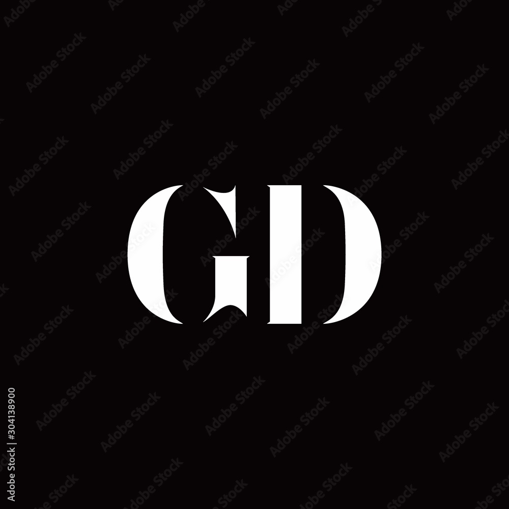 Obraz premium GD Logo Letter Initial Logo Designs Template