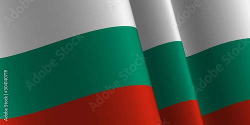 Fotografie Waving flag of Bulgaria