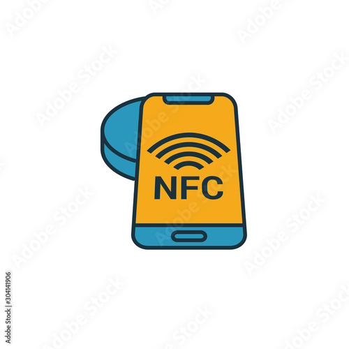 Nfc Technology icon. Simple element from smart devices icons collection. Creative Nfc Technology icon ui, ux, apps, software and infographics