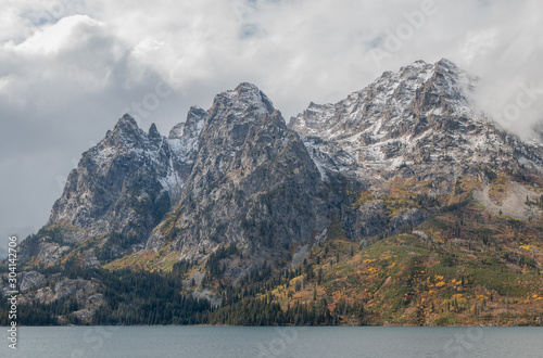 Scenic Landscape in Grand Teton National Park Wyoming in Autumn