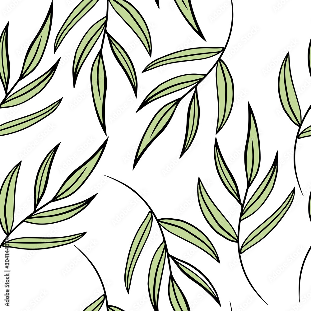 vector illustration pattern leaves, cover, fabric vector illustration pattern leaves, cover, fabric