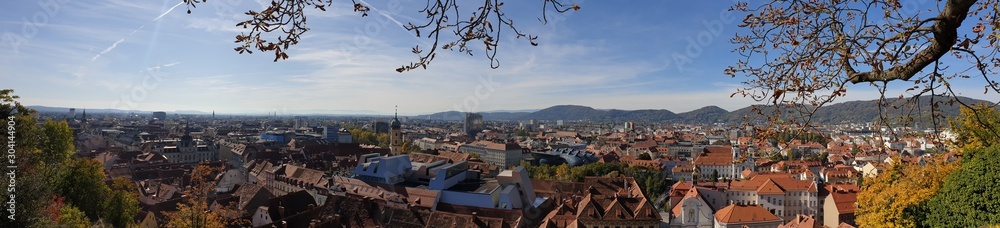 Herbstpanorama Graz