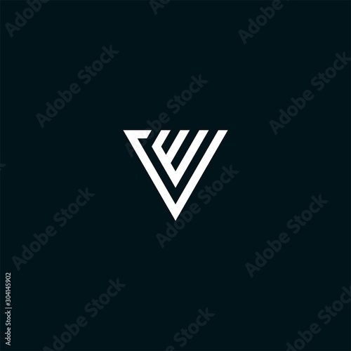 EV VE initial logo design vector