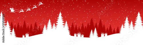 simple christmas background with typical elements