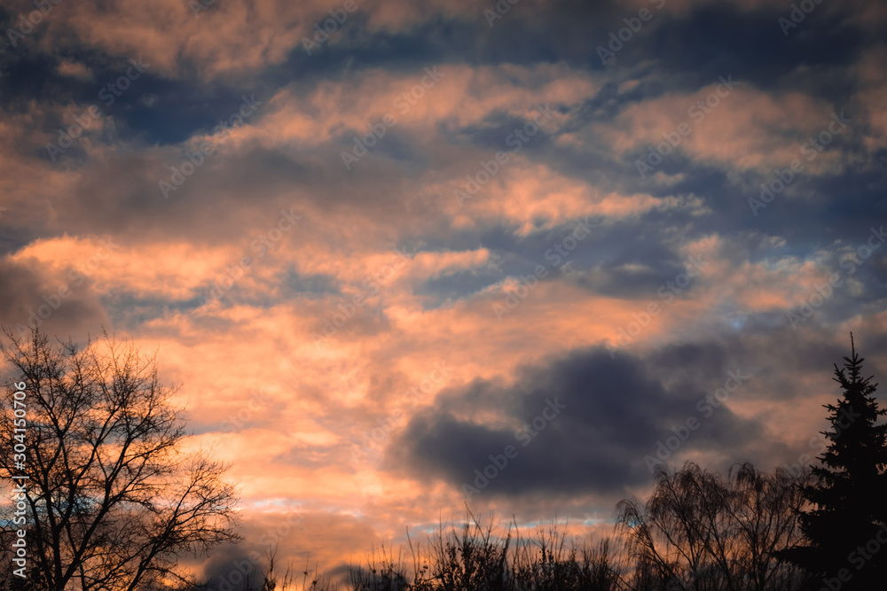 Sunrise sky and clouds Sunrise sky and clouds