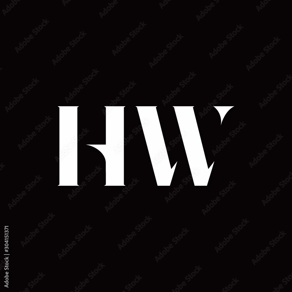 HW Logo Letter Initial Logo Designs Template HW Logo Letter Initial Logo Designs Template
