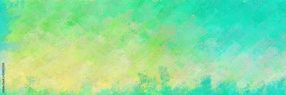 abstract seamless pattern brush painted texture with light green, turquoise and medium aqua marine color. can be used as wallpaper, texture or fabric fashion printing