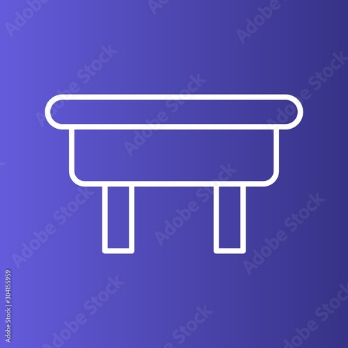 ottoman Icon Isolated On Abstract Background