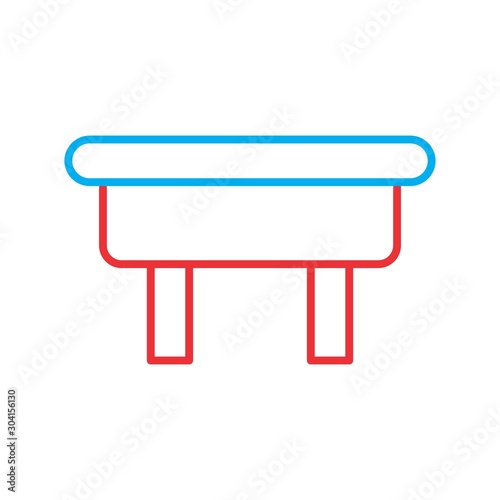 ottoman Icon Isolated On Abstract Background