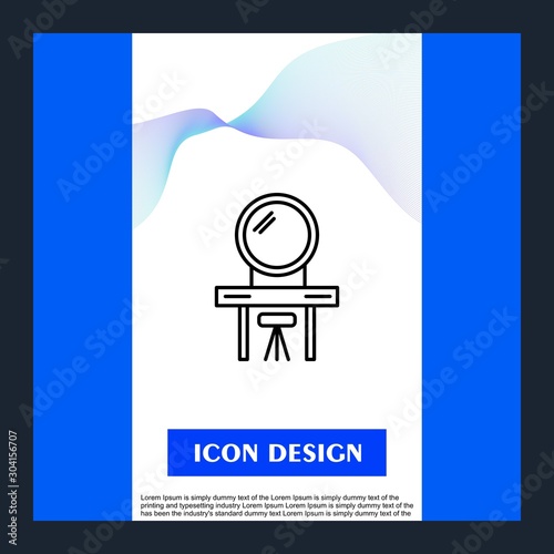  Dressing Icon Isolated On Abstract Background